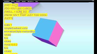 Simple Livecodelab.net animation // 3 CUBES Profile