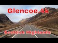 Glencoe.4k.Scotland.Glencoe drive.Beautiful scenery.