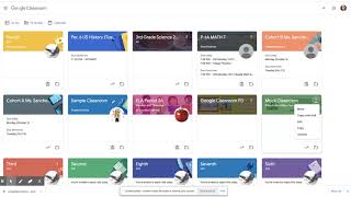 How to archive a Google Classroom each quarter