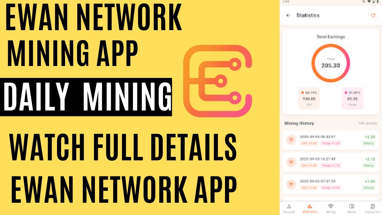 Ewan Network Mining App || Ewan Network App New Update || Fresh Look Better Mining & Airdrop!