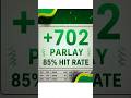 FREE +702 parlay (85 percent hit rate) MLB and NBA / April 16th