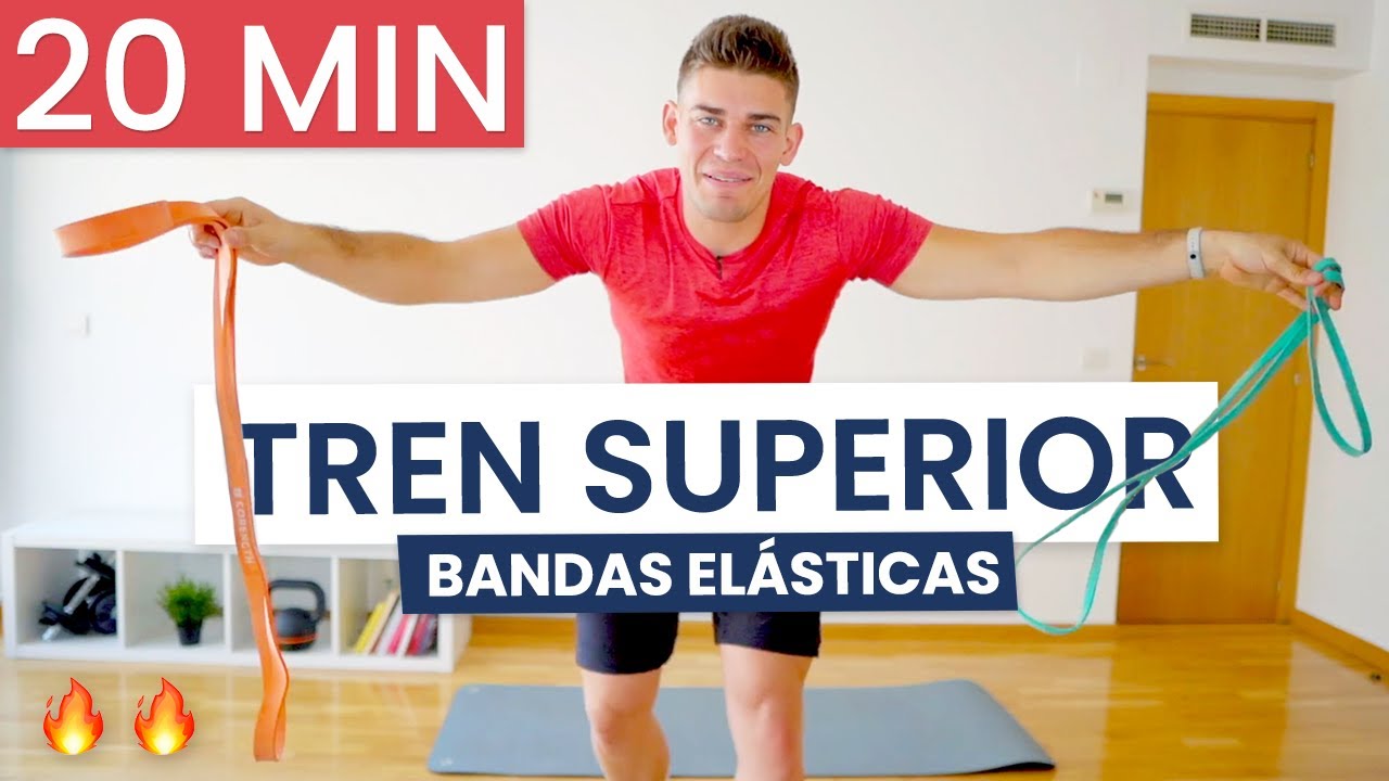 EJERCICIOS con BANDAS ELÁSTICAS 🔥 | LOS MEJORES ejercicios TREN SUPERIOR con bandas de resistencia
