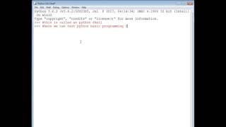 Introduction to Python Shell