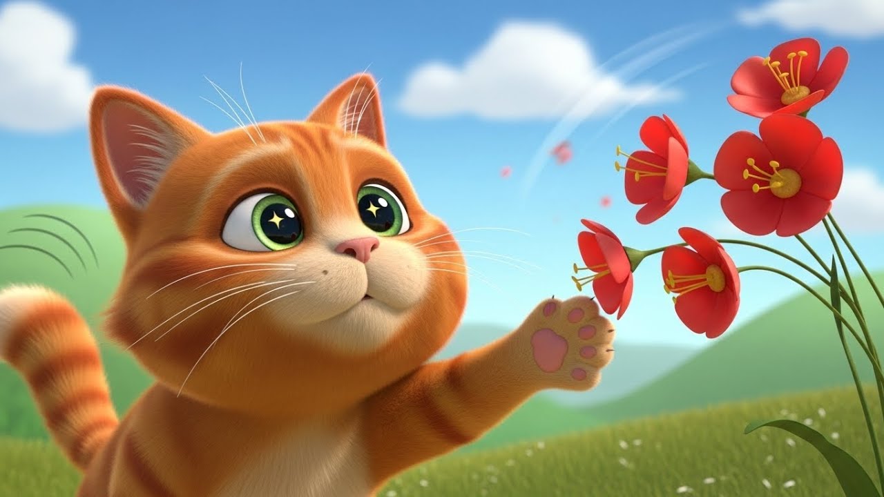 The Cat Who Learned Colors 🐱🌈 Fun Color Learning Song | Kids Storytime Nursery Rhyme