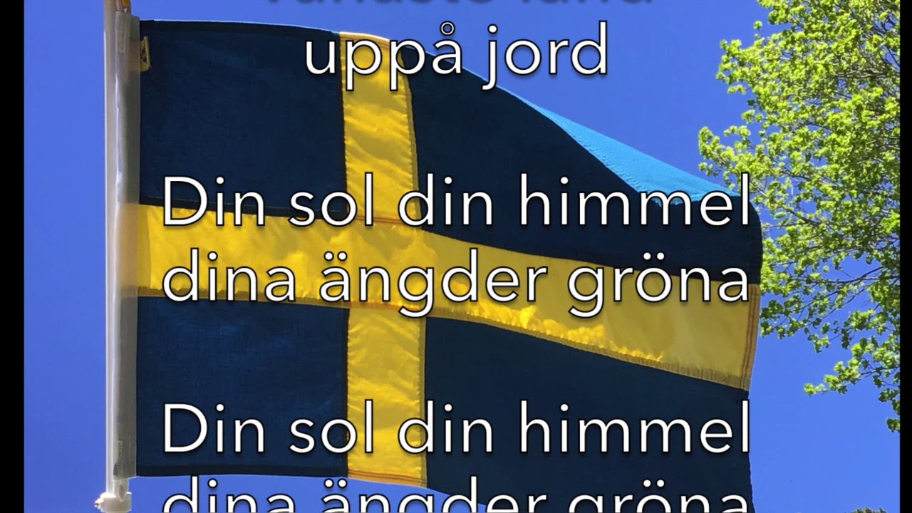 Du gamla du fria, text YouTube