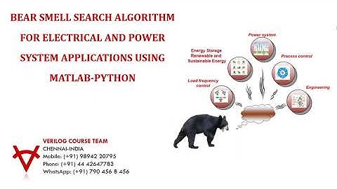 BEAR SMELL SEARCH ALGORITHM FOR ELECTRICAL AND POWER SYSTEM APPLICATIONS USING MATLAB-PYTHON