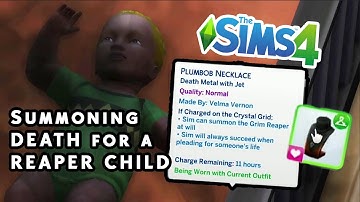 How to summon and make a baby with the Grim Reaper | Sims 4 Chaotic Gameplay