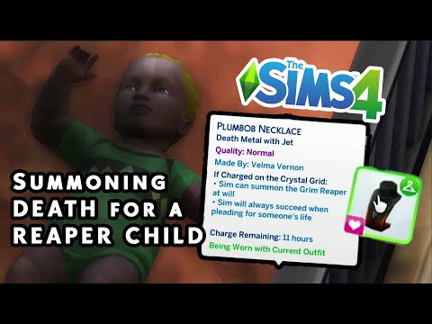 How to summon and make a baby with the Grim Reaper | Sims 4 Chaotic Gameplay