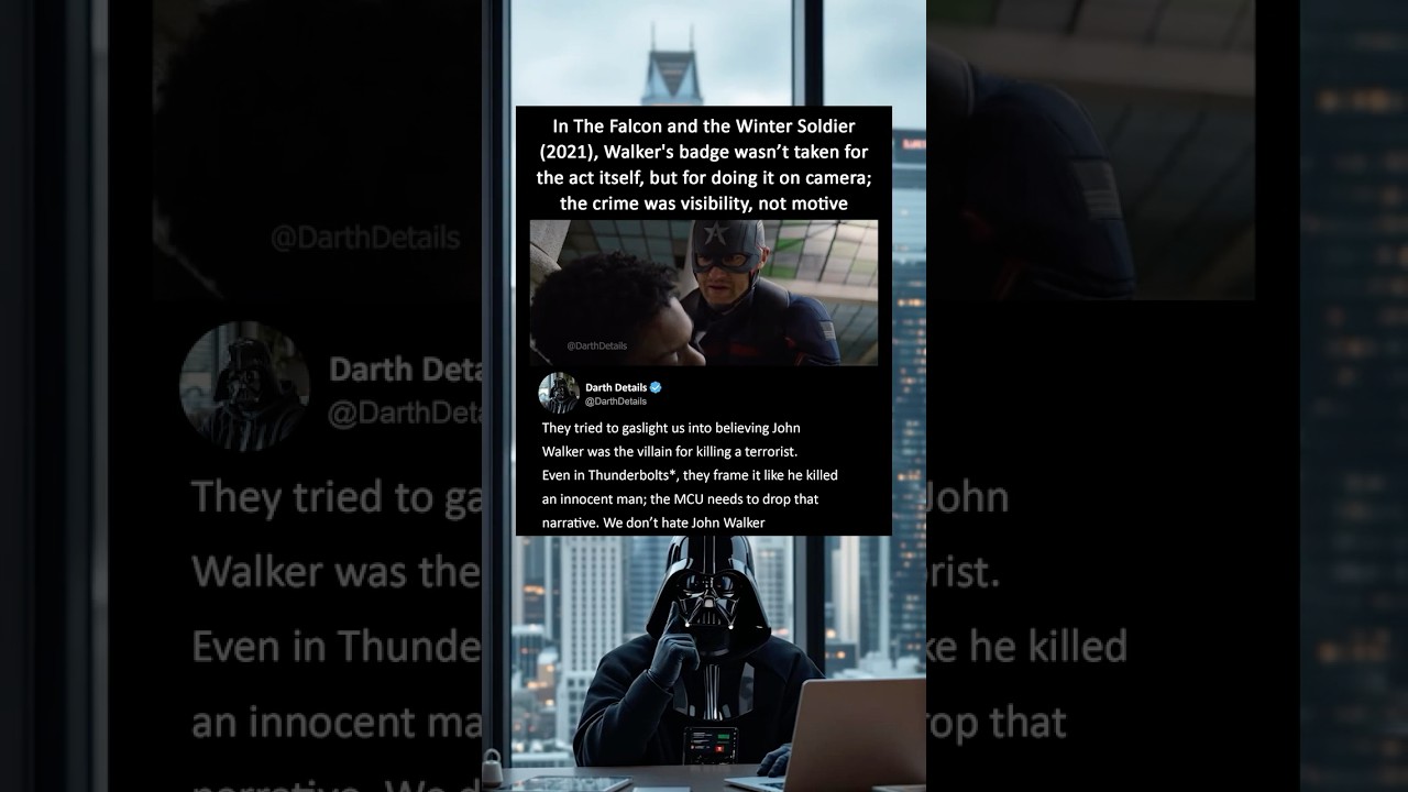 In The Falcon and the Winter Soldier (2021), Walker's badge wasn’t taken for the act, but on camera