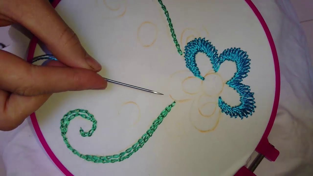 تقنية سهلة واساسية في التطريز للمبتدئات