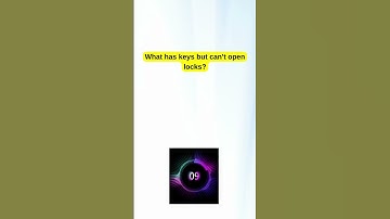 🔒🔑 What has keys but can