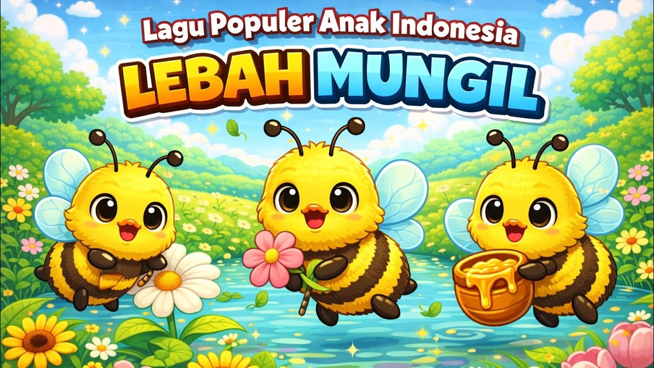 Lagu Lebah Mungil | Lagu Populer Anak Indonesia | Kartun untuk anak anak
