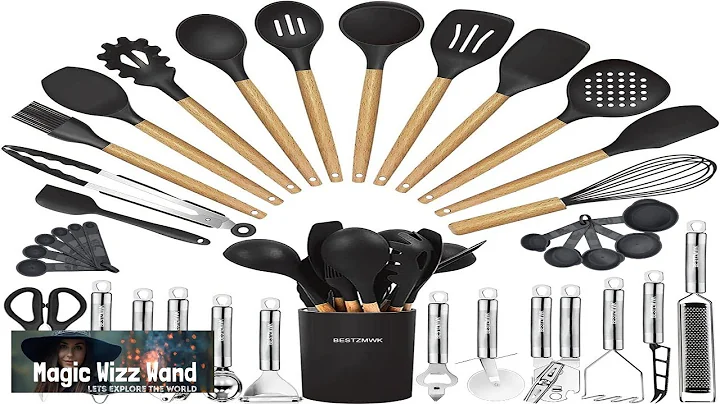 Cooking Utensils Set 35 PCs Kitchen Utensils with Grater Tongs Spoon Spatula &Turner
