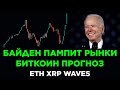 БИТКОИН ПРОГНОЗ! ПАМП РЫНКОВ! ЭКСТРЕМАЛЬНАЯ ВОЛАТИЛЬНОСТЬ! Криптовалюта Эфириум, XRP и Waves.