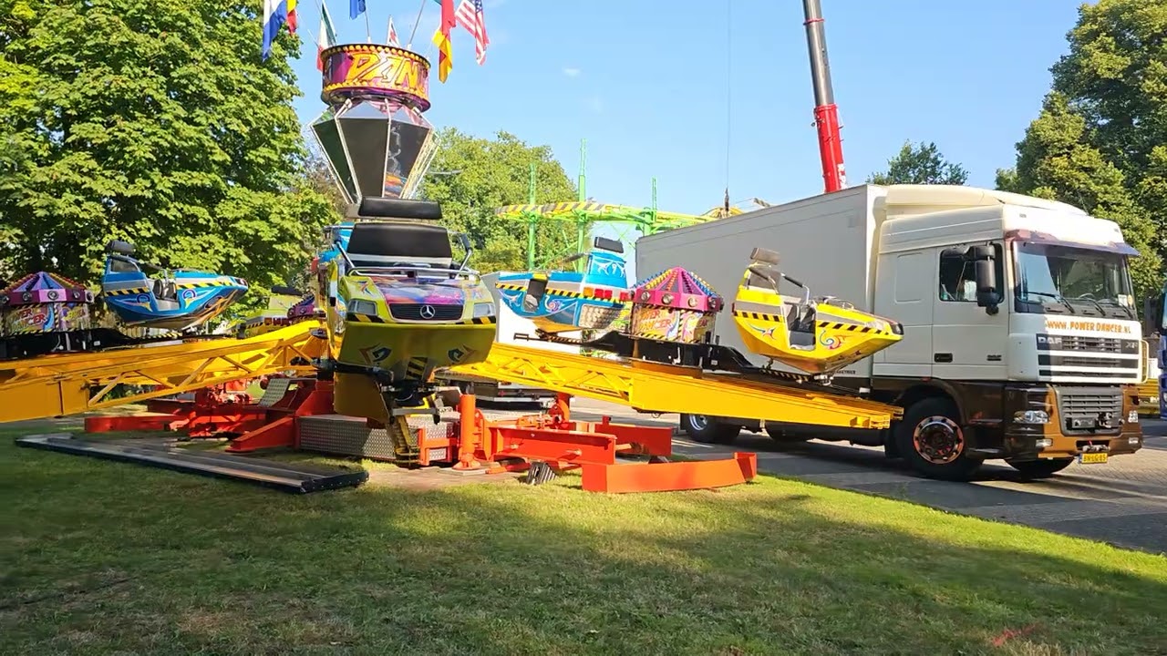 Opbouw Kermis/ Aubau Kirmes Venray 2024 - 2