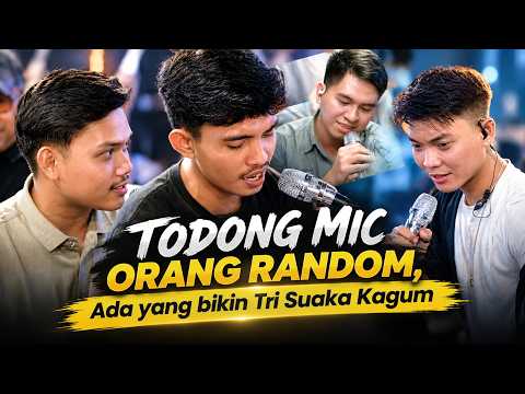 Testing the Audience's Singing Skills | Fauzana - Ciinan Bana (Live Busking) Tri Suaka, Ricky