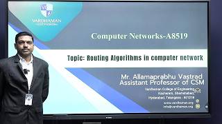 Computer Networks - Routing Algorithms in computer networks Distance Vector Routing Algorithm