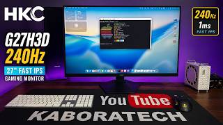 HKC G27H3D 27” 240Hz Fast IPS Gaming Monitor Review | Best Budget Esports Monitor?