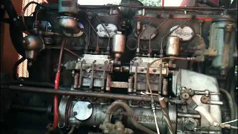 Gardner 6LX diesel engine test