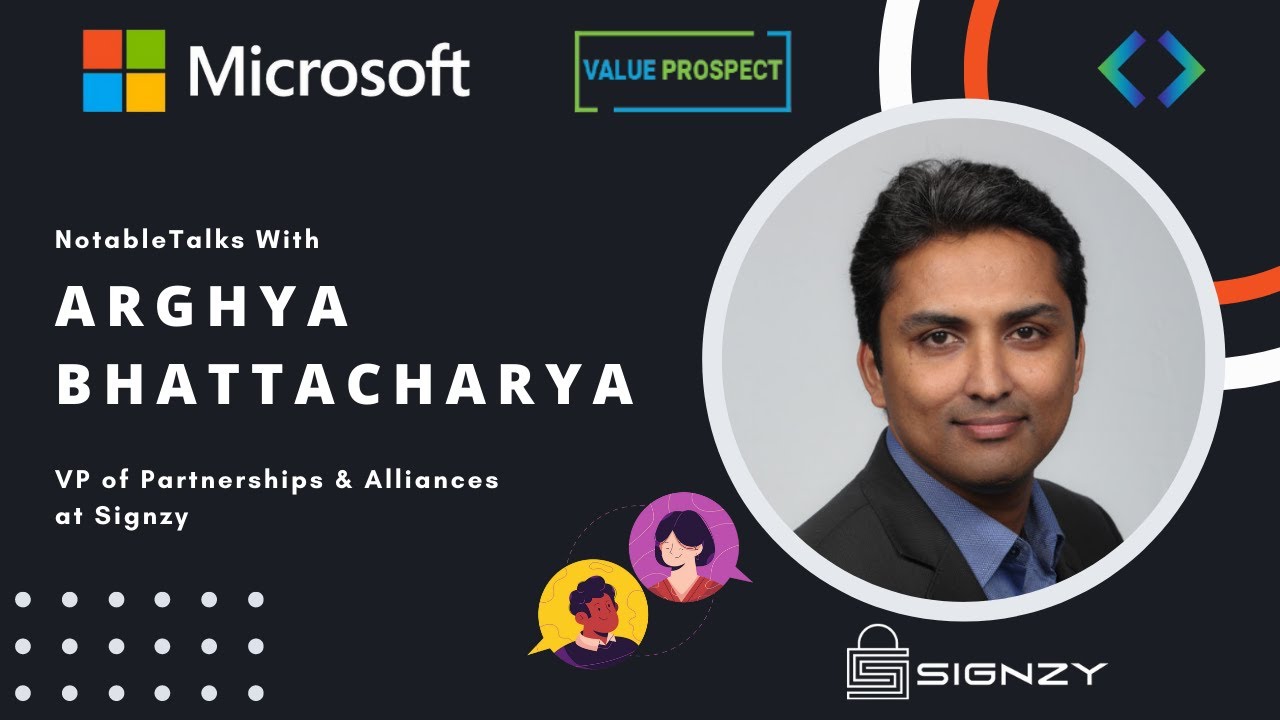 Teaser: NotableTalks with Arghya, VP of Partnerships and Strategies at Signzy | Microsoft ISV Series