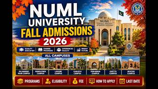 NUML Fall Admission 2026 | National University of Modern Languages Admissions 2026 | All Campuses