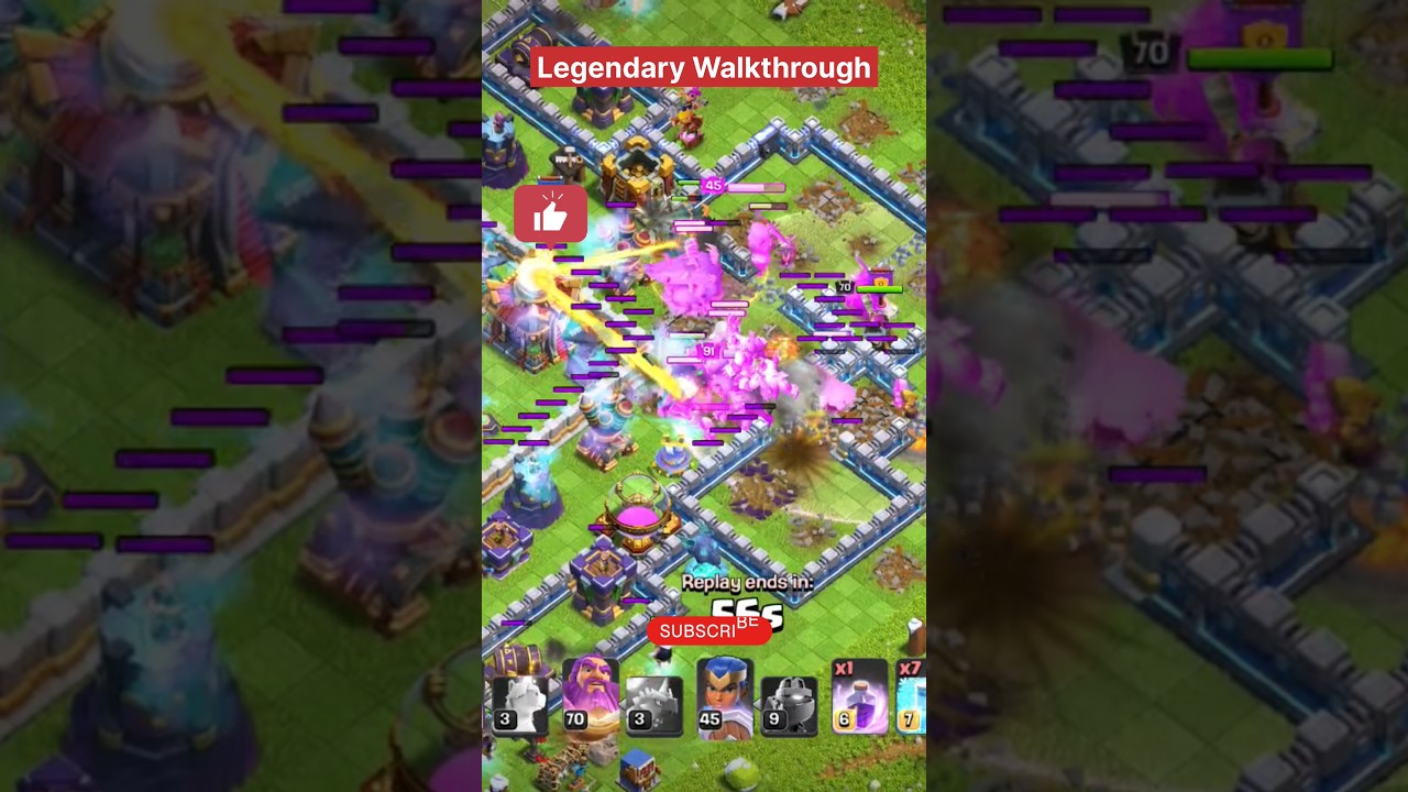 "Clash of Clans: Legendary Walkthrough Annihilation | Ultimate Glory Walk Short! ⚔️🔥💎"