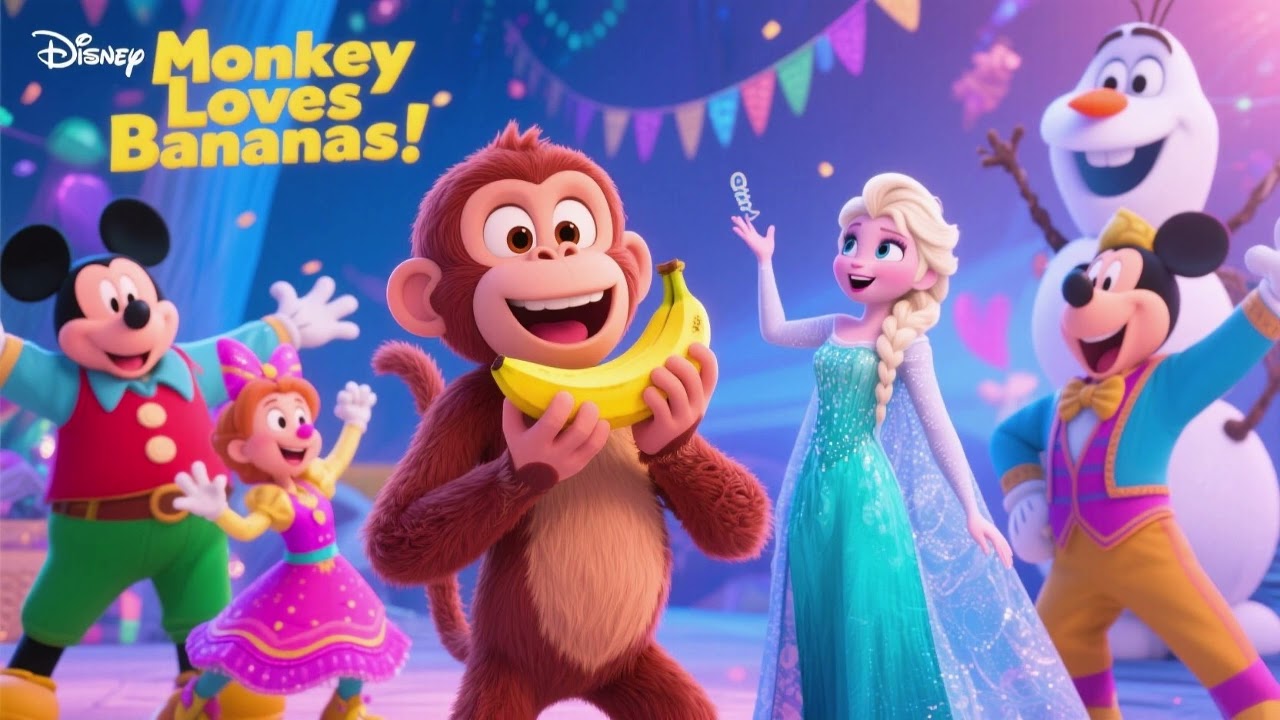🍌 Эльза, обезьянка, обожает бананы 4 | Весёлое и забавное приключение в джунглях 🐵