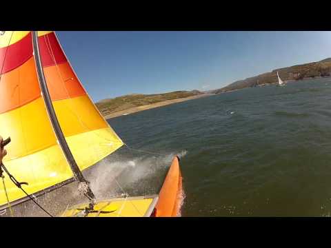 Hobie 16 Pitchpoling in Slowmotion