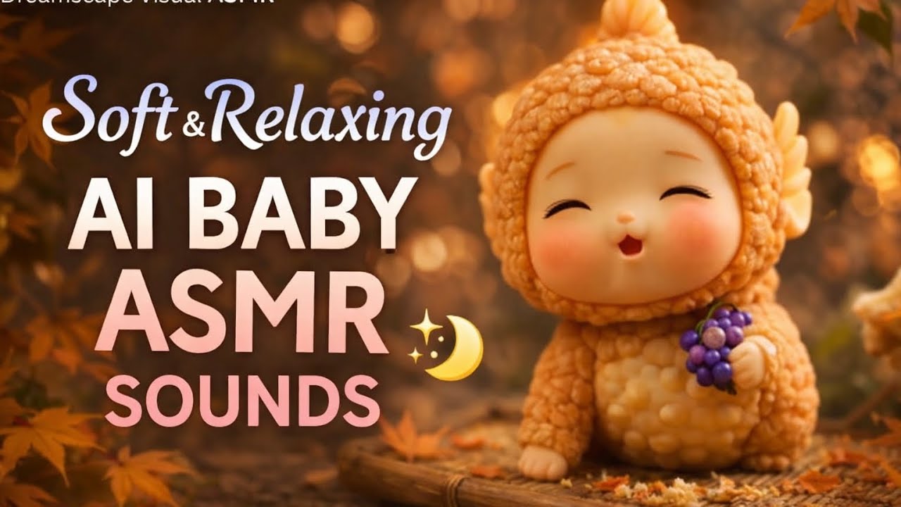 AI ASMR Baby Chewing Sounds | Which one is your favorite? 🍇🌰