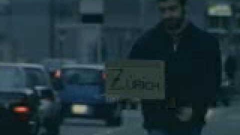 What is he doing? Hitchhiking...