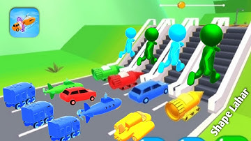 Shape shifting all funny car, cycle, boat helicopter, rope, bike , racing android iso gameplay 901