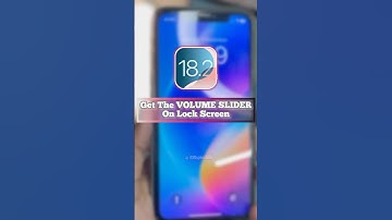 iOS 18.2 New Feature Volume Slider on LockScreen #ios182 #ios18features #ios18 #iphone16 #shorts