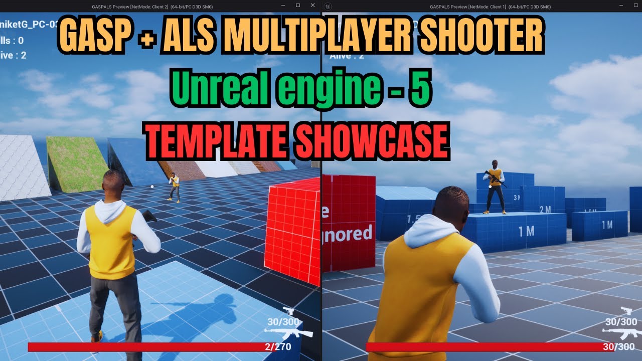 GASP+ALS V5 Multiplayer Shooter System | Template showcase | Unreal ...