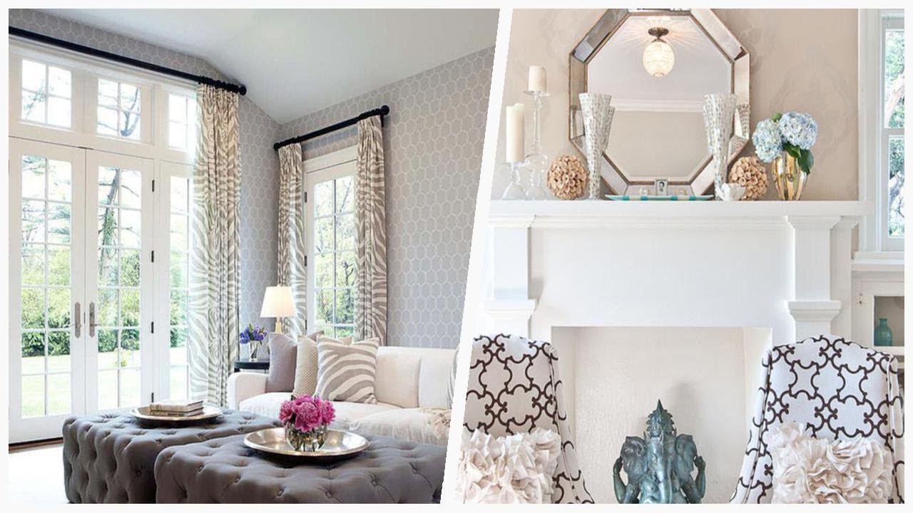 75 Traditional White Living Room Design Ideas You'll Love ☆ - YouTube