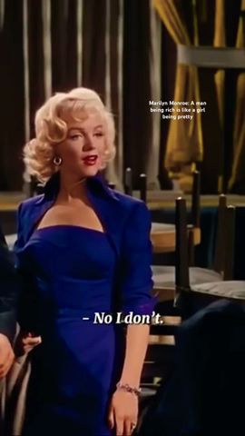 Marilyn Monroe iconic moment, Gentlemen prefer blondes