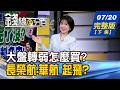 【錢線百分百】20260720完整版(下集)《大盤轉弱怎麼買? 三策略挖出真強股! 低檔股開始動了! 長榮航.華航起飛倒數?》│非凡財經新聞│