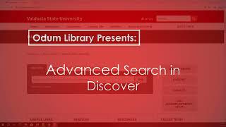 Advanced Search in Discover News