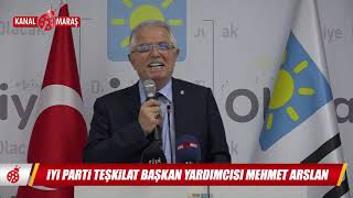 İYİ Parti Teşkilat Başkan Yardımcısı Mehmet Arslan'dan Kahramanmaraş İYİ Parti İl Binasına Ziyaret