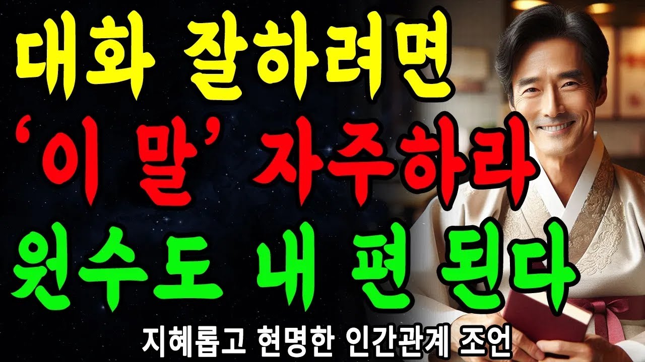 대화 잘하는 사람은, '이 한마디'로 마음을 사로 잡는다 | 말 예쁘게 하는 구체적인 방법 | 지혜롭고 현명한 인간관계 조언 | 인생 | 명언 | 마음 | 행복