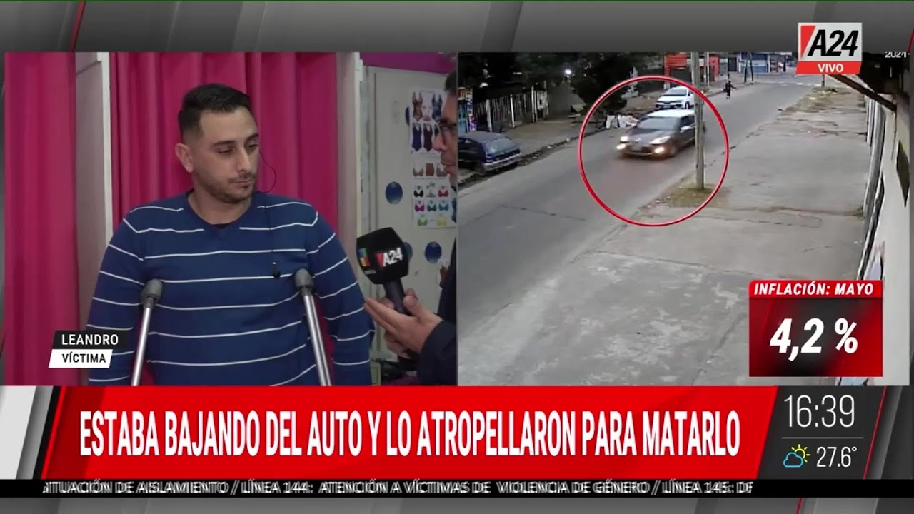 Villa del Parque: le tiraron el auto encima para matarlo
