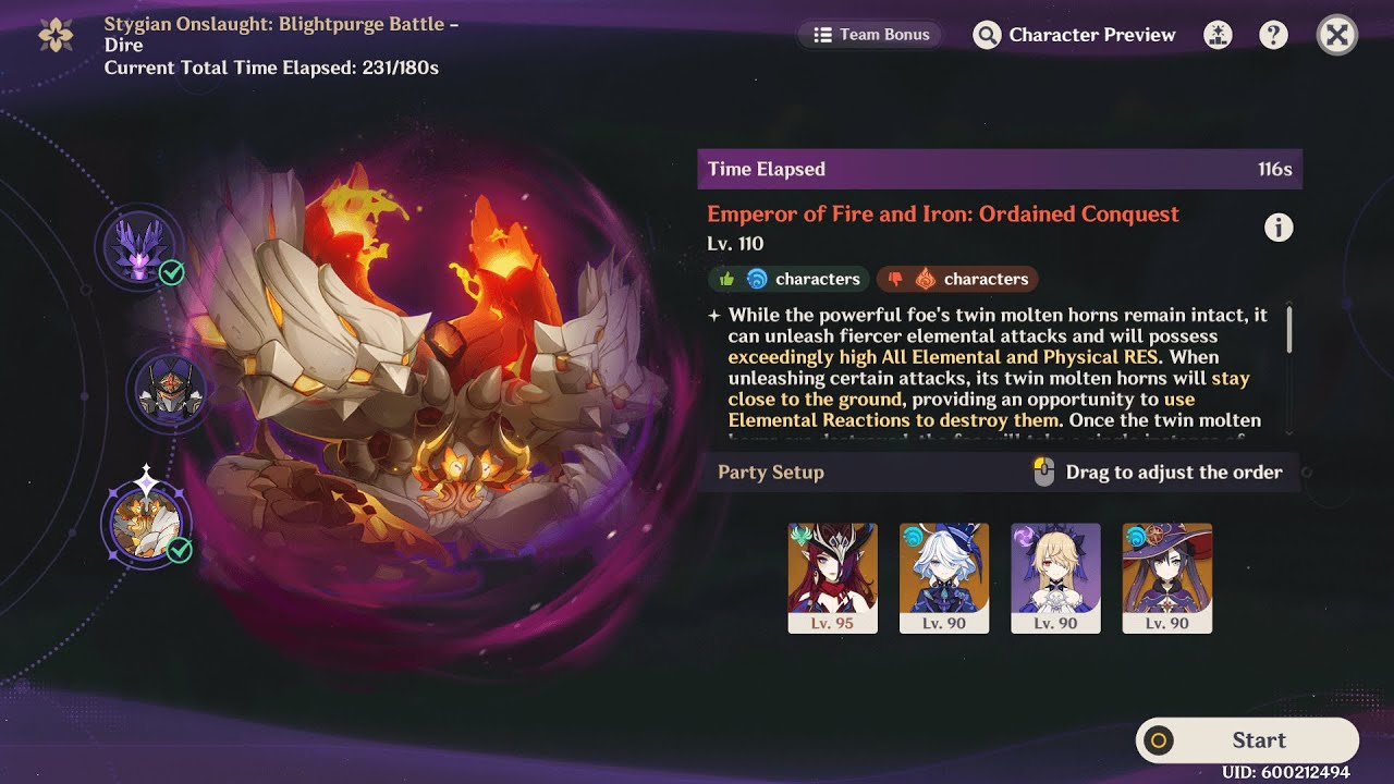 6.3 Stygian Onslaught C2 Chasca Dire 6 Crab clear | Genshin Impact