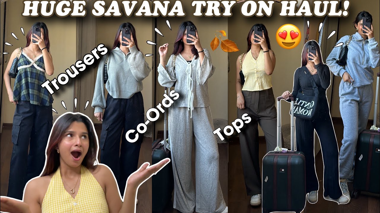 Trendy Outfits from SAVANA! Co-Ord Sets, Trousers, Tops, Sweatshirts & More! Starting from Rs.690/-😍