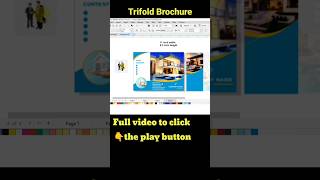 Trifold Brochure Coreldraw tutorial in tamil @PKGraphics054