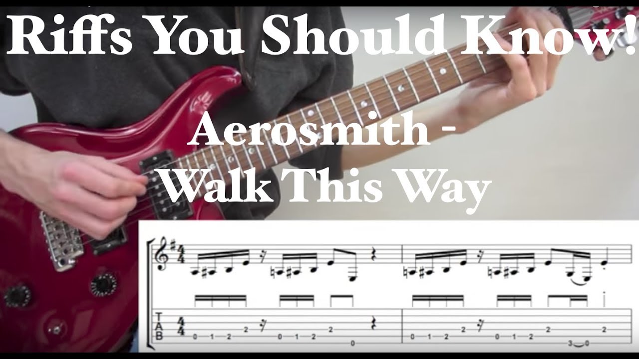 Walk This Way Aerosmith Classic Riff Guitar Lesson YouTube Walk This Way Aerosmith Classic Riff Guitar Lesson YouTube