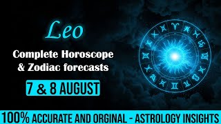 Leo Daily Horoscope Revealed! | Astrology Secrets 🔮 | Zodiac Sign Forecast for Aug 7 & 8