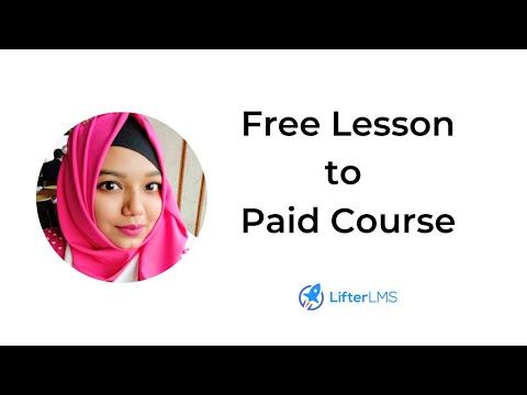 How to Add Free Lesson to Your Paid Course