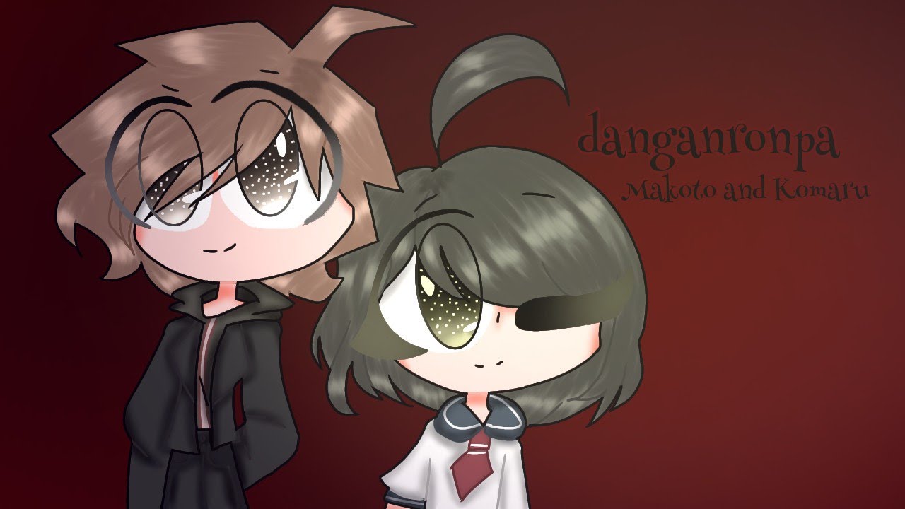 Siblings ((makoto and komaru's danganronpa Fanart)) // speed paint \\ YouTube