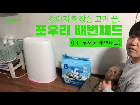 강아지 화장실 고민 끝! 두꺼운 한고연몰 포우리 배변패드 써봤어요!
