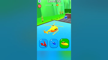 Shape-Shifting 🚗🚁🛥️ | New Hyper Casual Game 🔥| #shorts #short #shapeshifting  #gameplay #shortsfeed