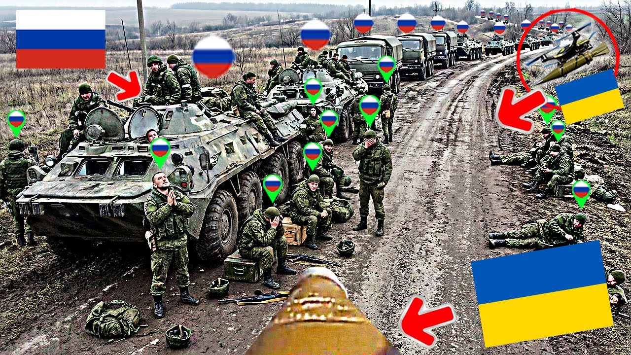 Swarm of Ukrainian FPV Drones Spotted a Huge Russian Convoy - All ...